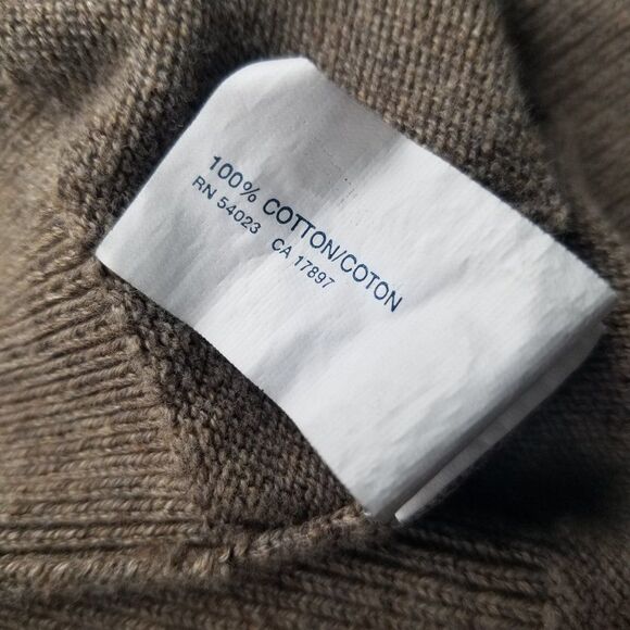 Gap Argyle Brown Orange Cotton Sweater Vest Retro V Neck Size Large - Picture 7 of 7